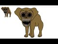 How To Draw Monster Elephant from Zoonomaly | Easy Drawing Tutorial