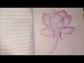 How to Draw Beautiful Rose Flower  | Rose Flower Drawing Easy | Step by Step Rose Drawing