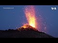 Spectacular Mount Etna eruption in Sicily | VOA News