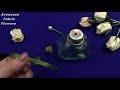 Ribbon rose buds/Сapullo de rosa de cintas/Бутон розы из лент