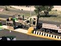 Camión CAMUFLAJEADO Transportando Vehiculos ARMY USA en la FRONTERA American Truck Simulator