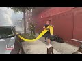 Firefighter Breaks Car Window to Access Blocked Fire Hydrant