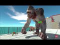 Carnivore Dinosaur Team VS Mutant Primate Team - Animal Revolt Battle Simulator