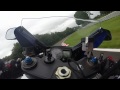 Oulton Park Bike Trackday 05/08/2015 GSXR 1000 vs MSV trainer Near high side