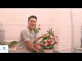 Ocean Flower # 7 - How to insert L-shaped flowers backwards to beautiful Table Art 2019