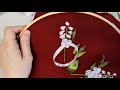 Вышивка лентами и тонировка дельфиниума. Часть1. DIY Tutorial ribbon embroidered delphinium. Part 1