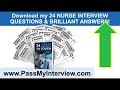 NURSE Behavioural Interview Questions & Answers! (How to PASS a Nursing Job Interview)