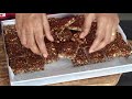 Energy Bar Recipe - Weight Loss High Protein Bars - Dry Fruits Oats Granola Bars | Skinny Recipes