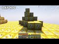 We Survived 100 Days On LUCKY ONE BLOCK In Minecraft Hardcore | Duo 100 Days