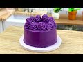 Purple Chocolate Cake With M&M Candy🌈 Miniature M&M Chocolate Cake Decorating Ideas | 4K Ultra HD