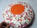 Super Easy method ! DIY Cutting and stitching of round cushion cover /envelope pillow cover making