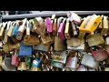 Seine river locks of love