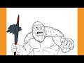 How to Draw KONG (AXE) | Godzilla x Kong: The New Empire
