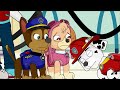 Paw Patrol become GIRLS! Chase, Rubble & Skye VS Marshall | Ultimate Rescue | Mighty Movie Rainbow 3