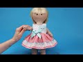 How to sew easily a dress for a doll and not only  - a simple tutorial!