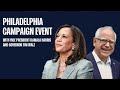 Philadelphia Rally with Vice President Kamala Harris and Governor Tim Walz | Harris 2024