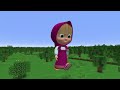 Why Creepy MASHA.EXE and BEAR Titans ATTACK JJ and MIKEY at 3am ? - in Minecraft Maizen