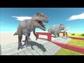 Animals And Carnivore Dinosaurs passing through walls - Animal Revolt Battle Simulator