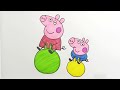 How to draw Peppa Pig Easy for Kids! Easy drawing and coloring for children