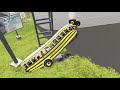 Cars VS Stairs #8 ||  BeamNG.drive Crashes