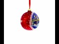 San Francisco Golden Gate Bridge Glass Christmas Ornament (KK-0778-100)