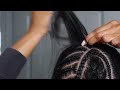 45 Minute Sew In Braid Pattern w/ Leave Out | Quick & Easy | Nadasha B