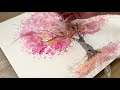 How to Paint Watercolors using Cooking Paper and Cling Film - Painting Techniques