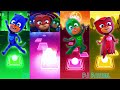 PJ Masks All videos MegaMix - Luna Girl 🆚 Night Ninja 🆚 CatBoy 🆚 Gekko 🆚 Owlette 🎶Tiles Hop EDM Rush