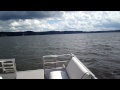 On Lake Monroe on a 20ft pontoon