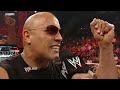 The Rock returns to WWE to host WrestleMania XXVII: Raw, February 14, 2011