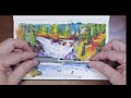 Micro Watercolor Palette Review, Sketching and Giveaway