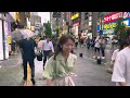 4k hdr japan travel 2024 | Heavy Rain Walk in Shinjuku（新宿）Tokyo  |  Relaxing Natural City ambience