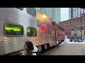 Metra & Amtrak Railfanning on Canal Street in Chicago, IL - January 22, 2024