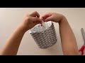 I WILL SHOW YOU AN INTERESTING WAY TO WEAVE A BASKET | CRAFTS IDEA