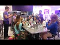 Singing Happy Birthday at Purple Cow