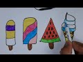 Icecream Drawing / Simple drawing and Colouring / easy drawing step by step / Drawing / lcecream /🍦