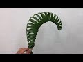 how to make a nautilus shell out off palm leaves