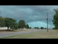 Crazy looking storm clouds at Fort Sill, OK, on October 4, 2023.