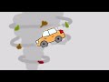 Tornado and car animated by me