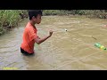 Fishing trap setting skills fish to harvest 20 kg of stream fish sale highland boy khai fishing ❤️❤️
