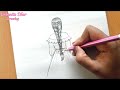 How to draw a easy girl backside/ drawing easy || pencil sketch for beginners _ girl drawing