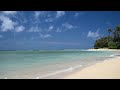 Tropical beach ambience  | 2 hours of relaxing ocean waves 🌊