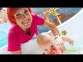 Мама для Лаки — Чистим бассейн для единорога — Развивающие игры для детей Капуки Кануки