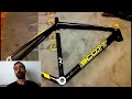 Scott CR1 resurrection - Carbon frame repair, repaint and refurbish!