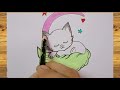 How To Draw A Cute Cat Very Easy Step By Step