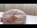 DIY Home Decor | DIY Round Cushion / Round Pillow in Gingham Fabric |  Calming DIY Vlog