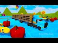 Big & Small Red Vizor Monster Truck vs Trains Thomas | BeamNG.drive