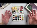 Vintage Van Gogh Watercolor Palette! - 12+3 colors set - Review + Demo! 🎨