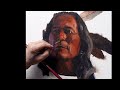 Sioux Elder oil painting