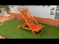 Most Profitable Woodworking Projects You Can Build // Build An Adjustable  Folding Swing Lounger Set